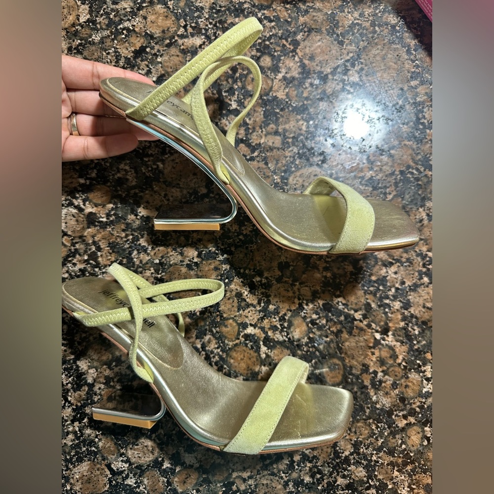 JEFFREY CAMPBELL GEOMETRIC SANDALS